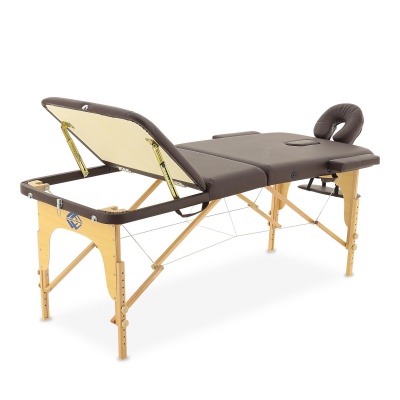 Массажный стол складной деревянный 3-х секционный М/К JF-AY01 (МСТ-103Л) "Med-Mos" в магазине Склад Медтехники